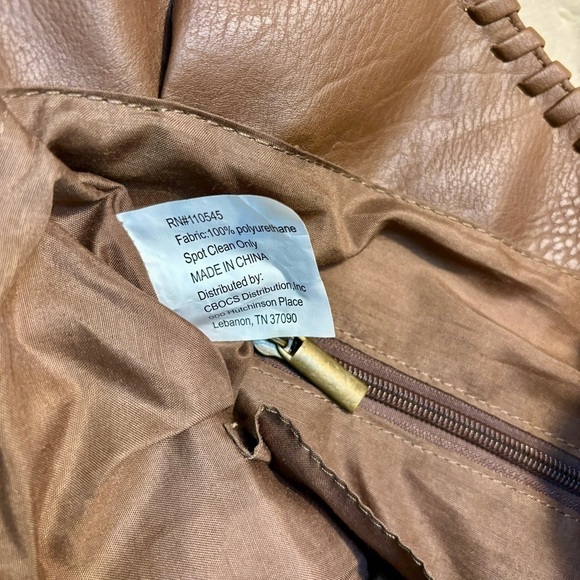 Western Shoulder Bag Hazelnut Brown CBOCS Distribution Drawstring Bronze Hardwre - Picture 12 of 16